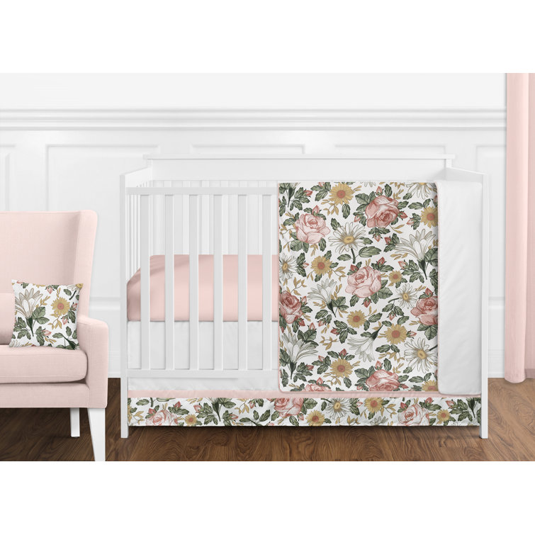 Flower crib best sale bedding sets